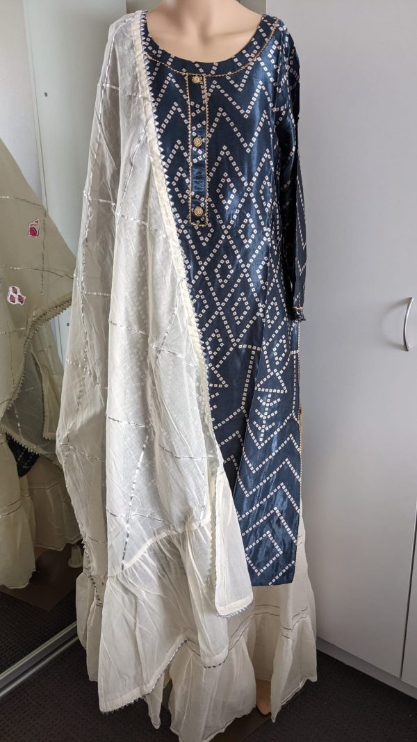 Buy Gaji Silk Sharara Suit Onliine - Australia - Size 38 to 44