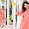 buy rayon flare kurta with work online in Australia - Size 46 - Length 46